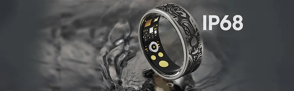 Smart Ring Heart Rate & Oximeter Monitor – IP68, Multi-Sport for Android & iOS
