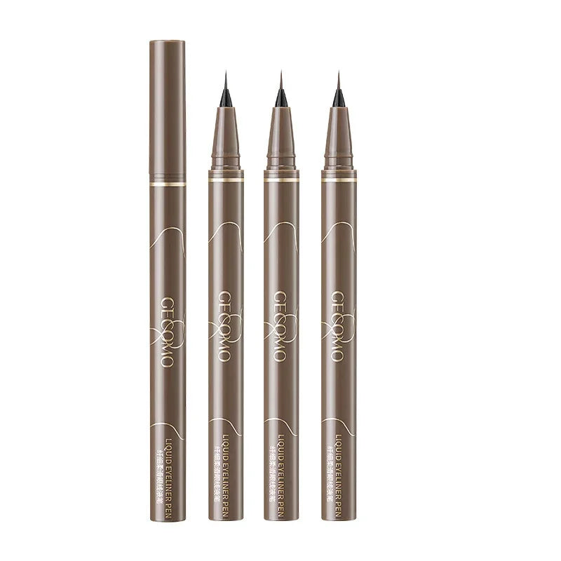 Ultra-Thin Eyeliner Pen – Black/Brown Waterproof Liner for Lower Lash & Silkworm Eyes