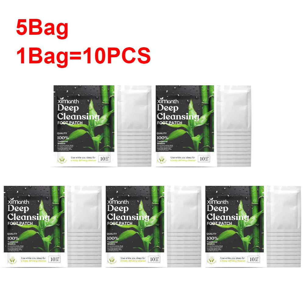 Natural Detox Foot Patches – Herbal Sleep & Stress Relief (10–50pcs)