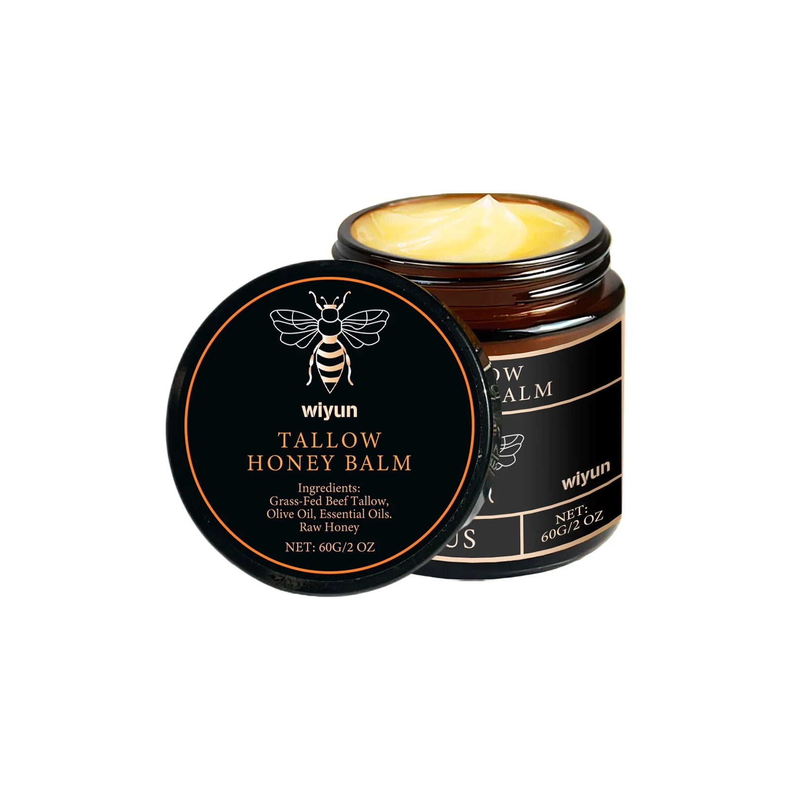 Whipped Beef Tallow & Honey Moisturizer – Fast-Absorbing Face & Body Cream