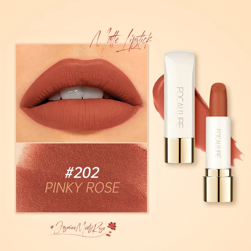 FOCALLURE 16 Shades Matte Lipstick Set – Waterproof, High-Pigment, Natural Finish: