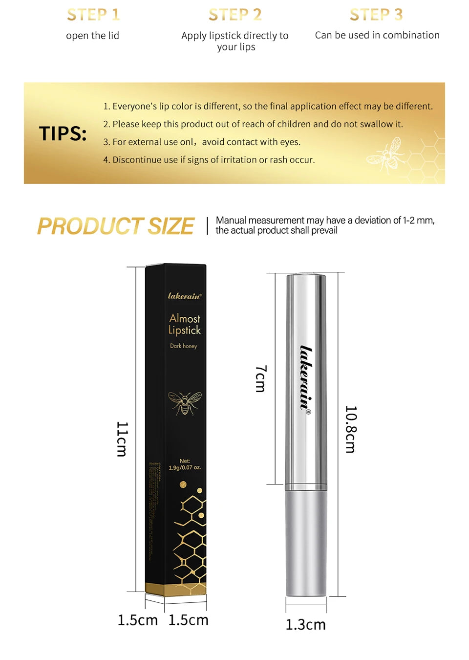 Black Honey Lip Balm – Colorless, Moisturizing & Long-Lasting Lip Care