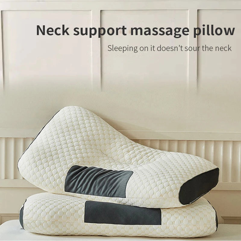 Orthopedic Cervical Neck Pillow – Soybean Fiber Sleep & Massage Support