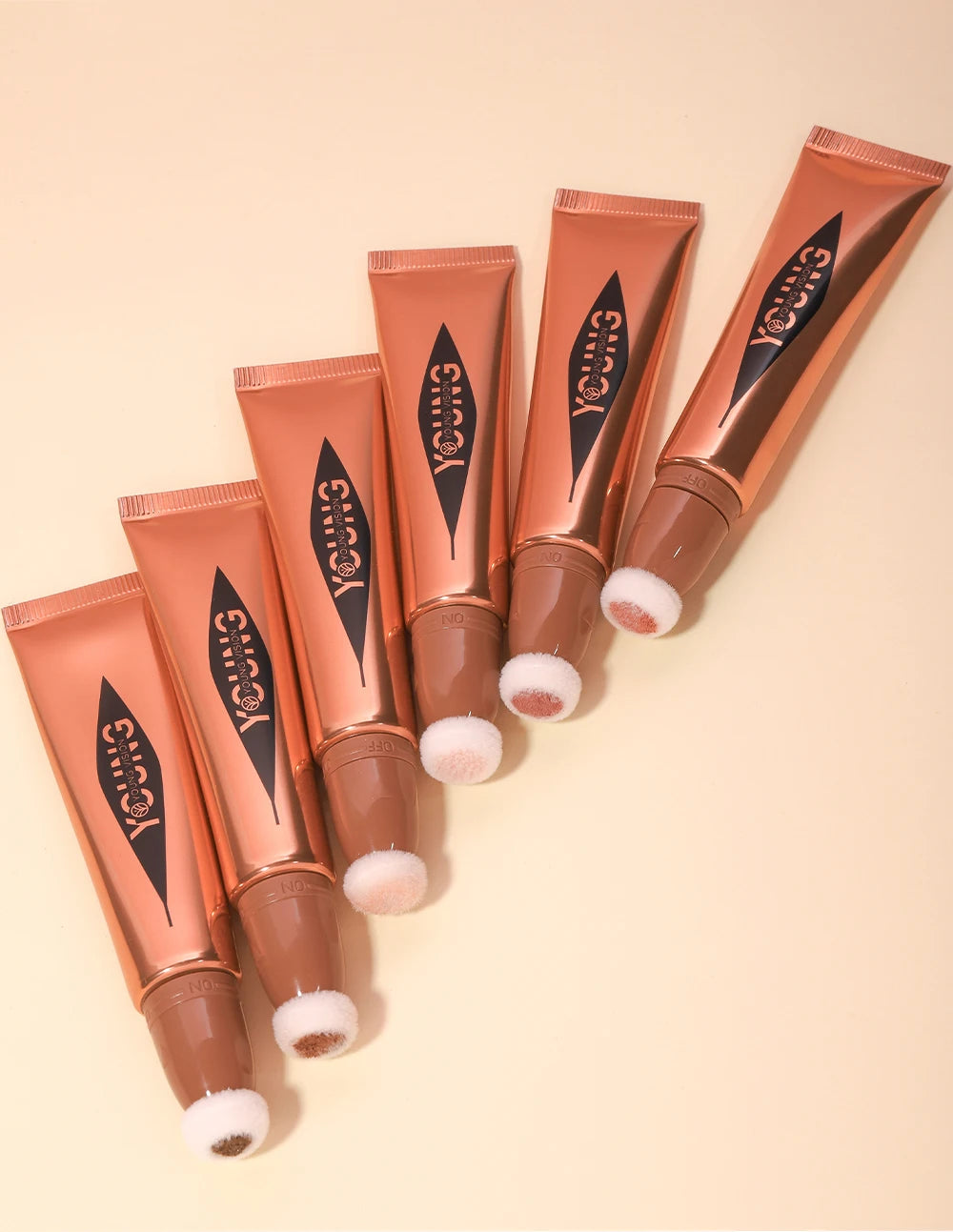 YOUNG VISION Air Cushion Blusher – 6-Color Liquid High Gloss Rouge Stick