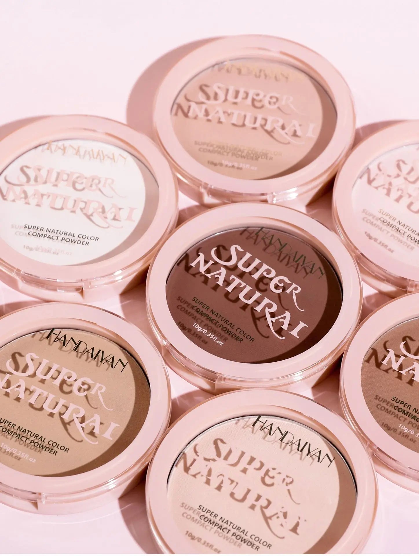 8 Color Matte Face Pressed Powder – 24 Hours Oil Control, Natural Setting Powder Foundation: