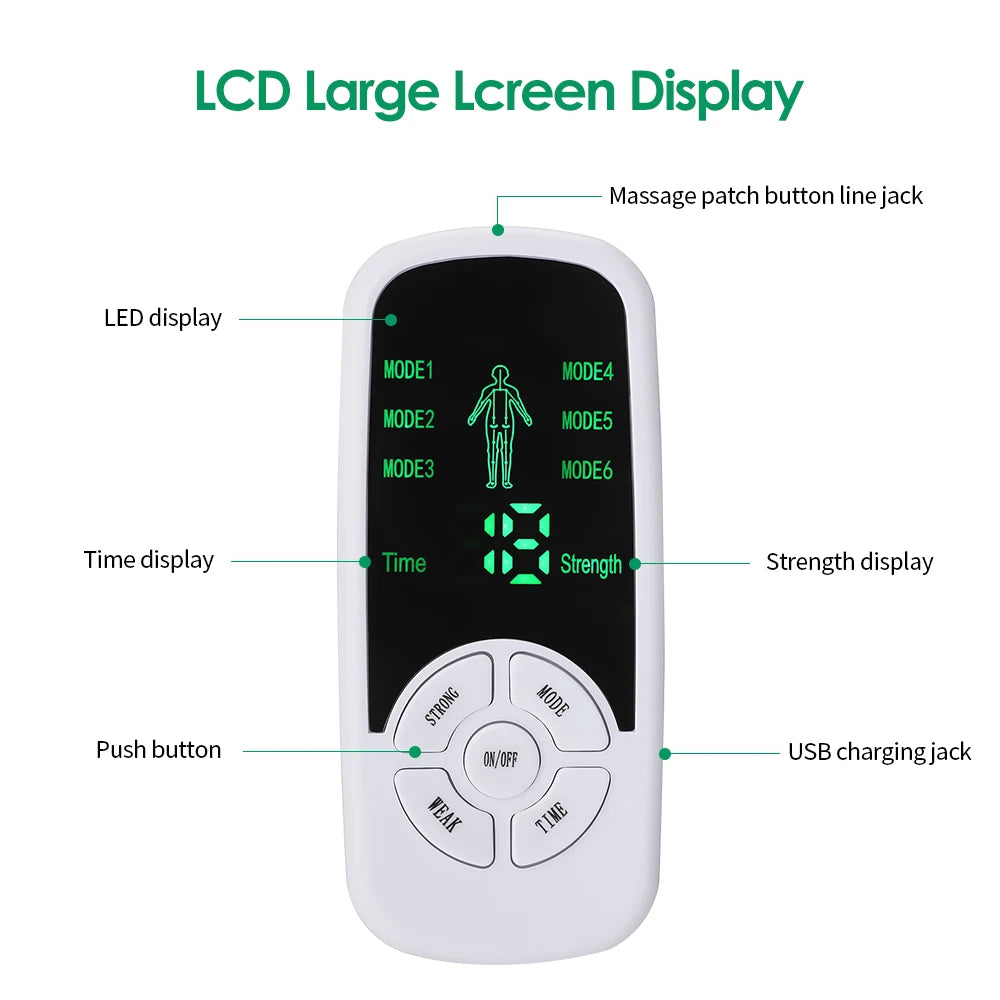 EMS Electric Muscle Stimulator – TENS Massager for Back, Neck & Body