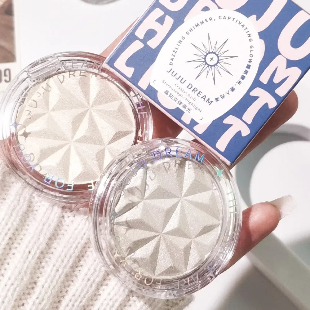 Shimmer Diamond Glow Highlighter – 2-Color Palette for Radiant Skin & Contour