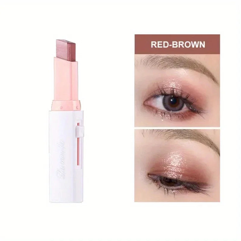 2-Color Gradient Eyeshadow Stick – Natural 3D Eye Makeup, Long-Lasting Wear