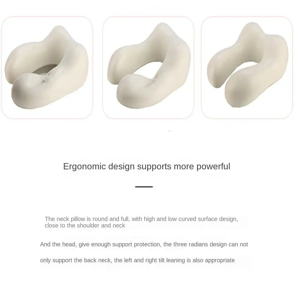 U-Shaped Memory Foam Travel Pillow – Neck Support Cushion for Travel Essentials