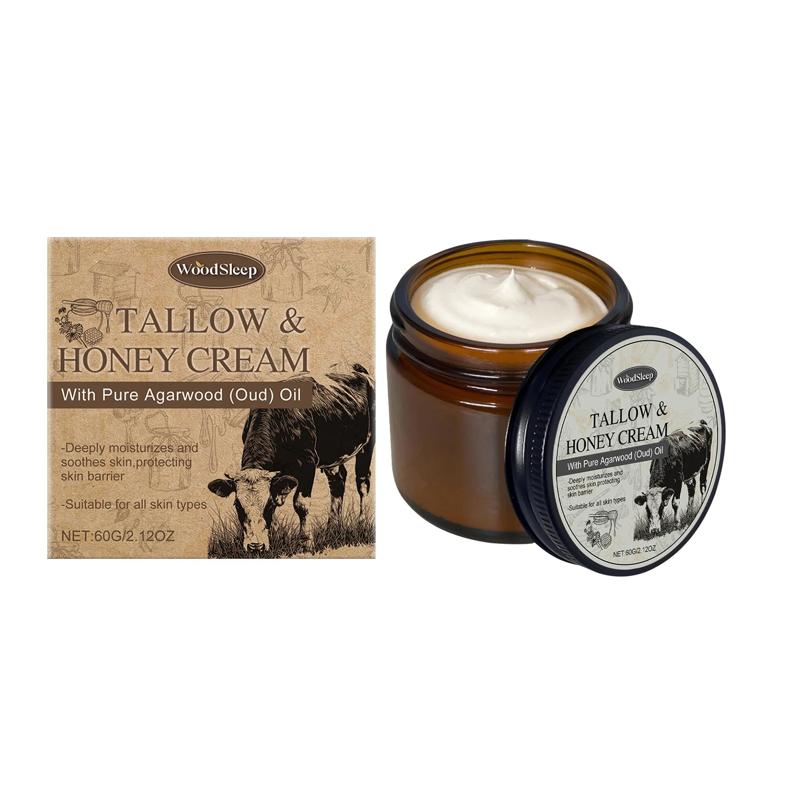 Beef Tallow Balm – Nourishing Moisturizer for Dry & Damaged Skin