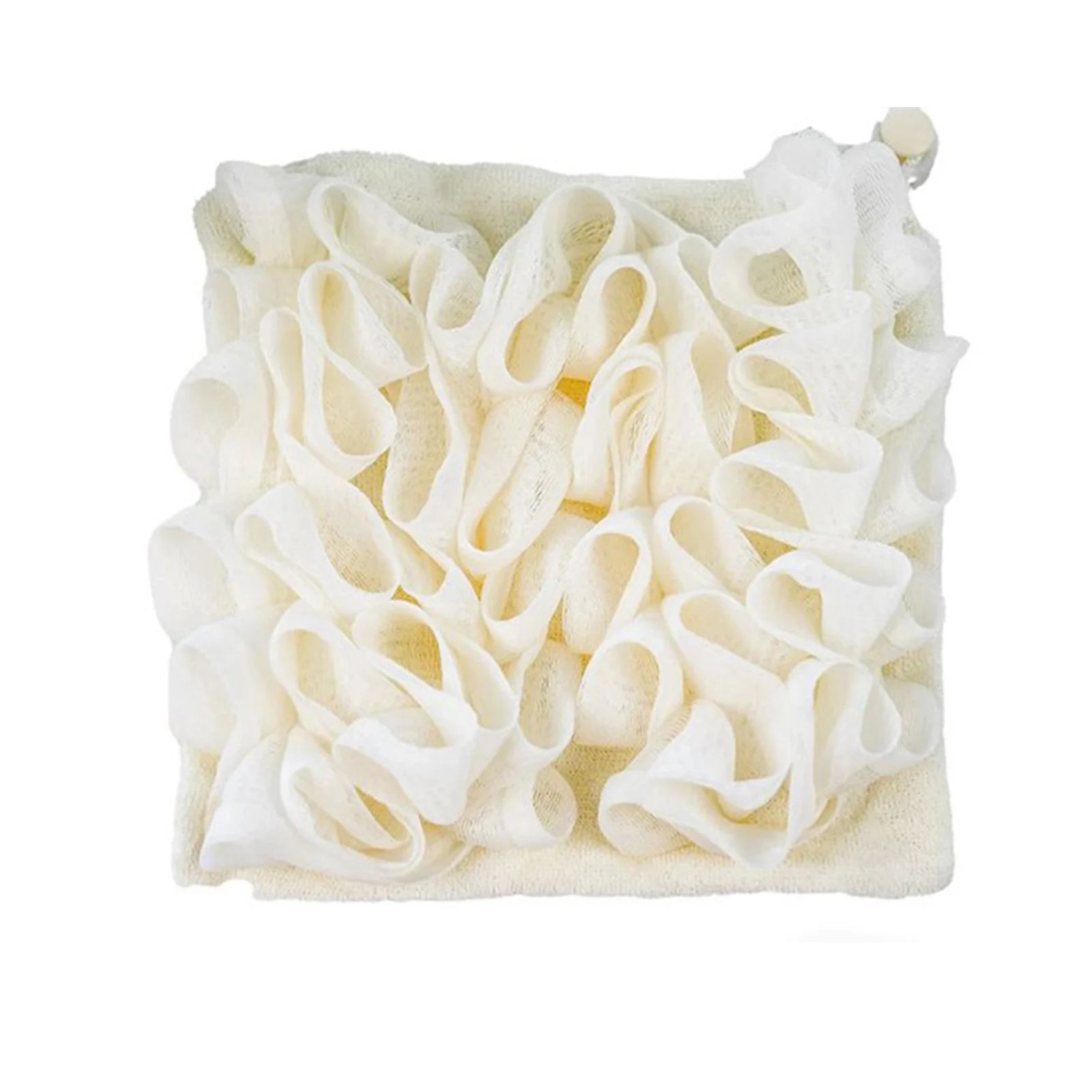 Mesh Shower Loofah Body Scrubber Pouf