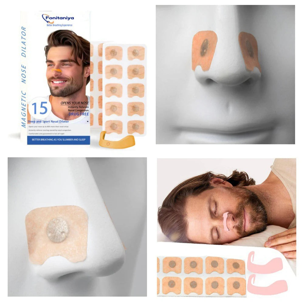Sport Nasal Dilator Kit – Magnetic Nose Strips to Improve Breathing & Reduce Snoring