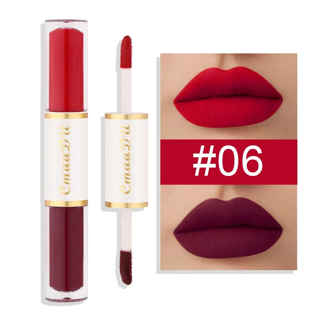 5-in-1 Matte Lipstick Set – Velvet Lip Tint & Gloss Combo