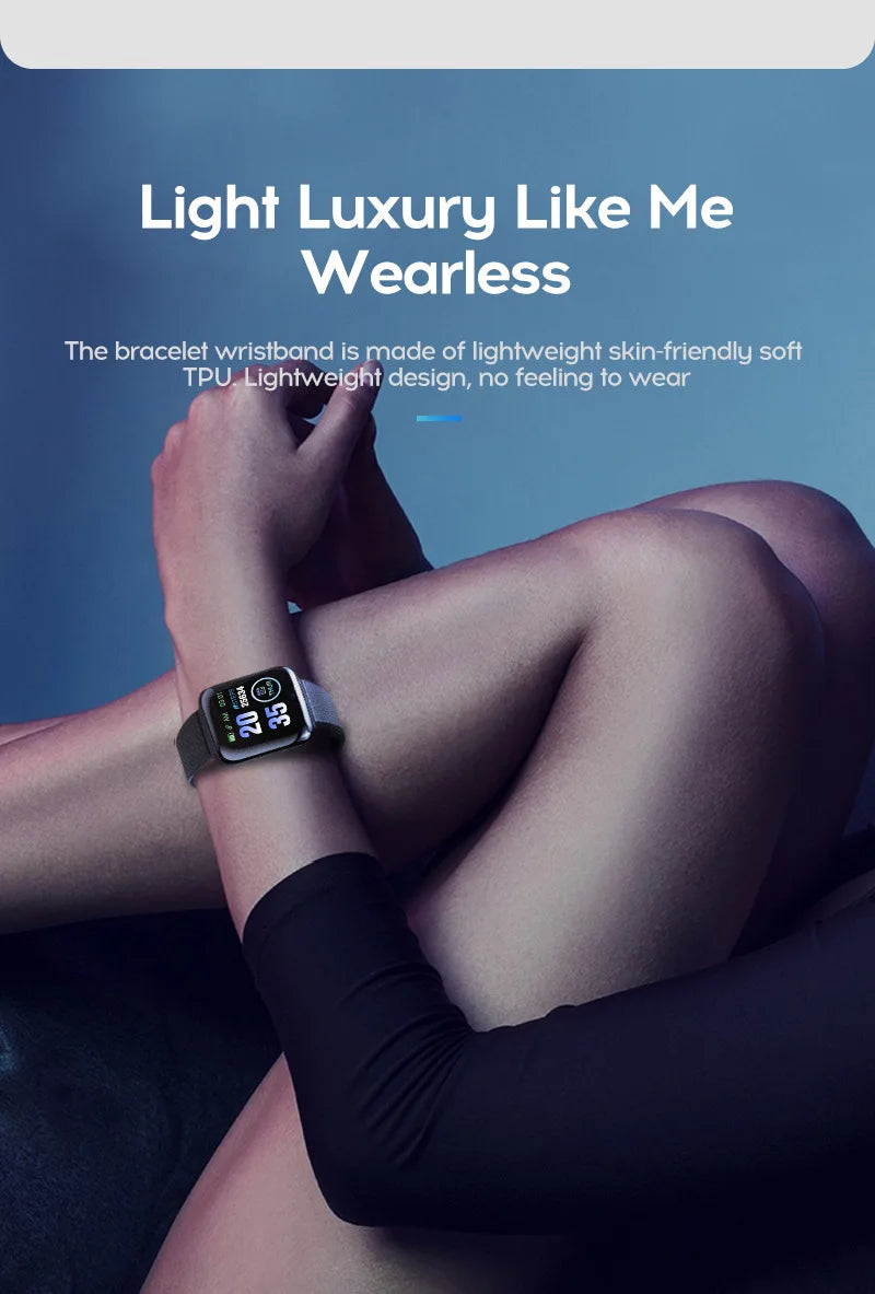 116 Plus Smart Watch – Fitness Tracker with Heart Rate Monitor & Waterproof Design