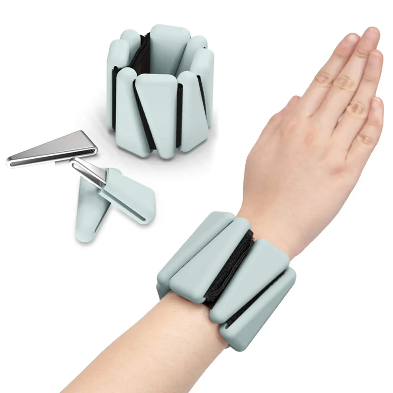1/2 lb Adjustable Silicone Wrist & Ankle Weights – Fitness & Yoga Bands