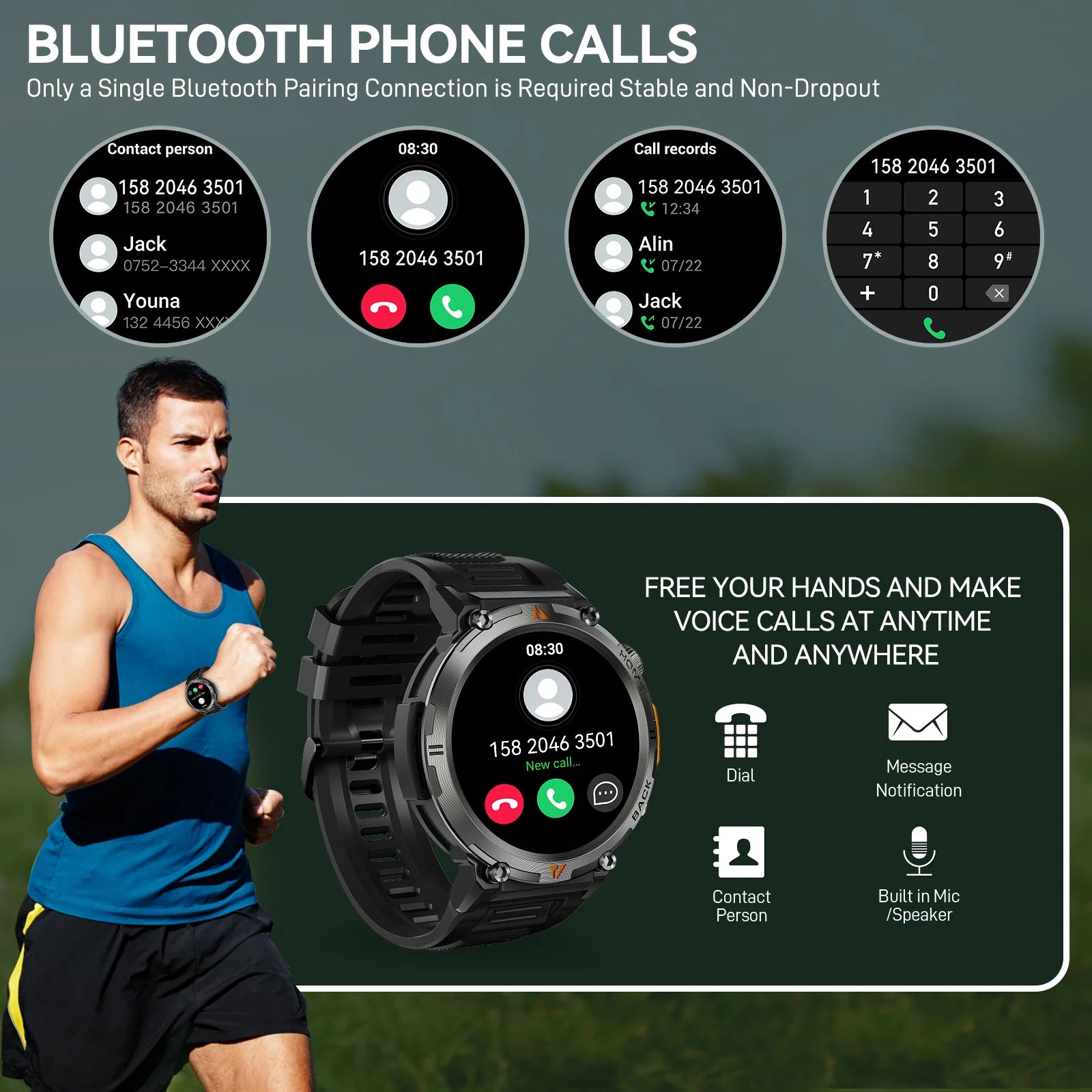 Smart Watch – Bluetooth Call & Health Monitor for iOS/Android
