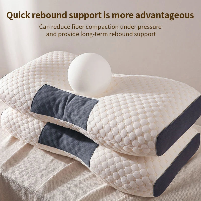 Orthopedic Cervical Neck Pillow – Soybean Fiber Sleep & Massage Support