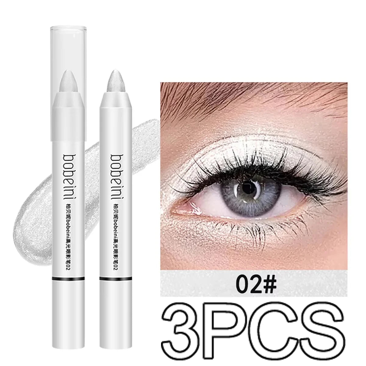 Silkworm Eyeshadow & Highlighter Stick – Matte & Pearlescent Brightening Pencil