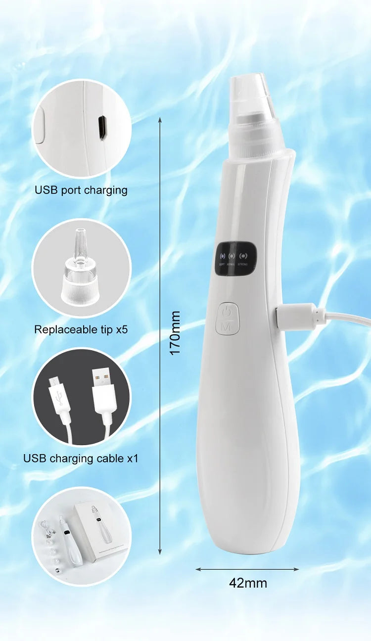 3-Mode Face Vacuum Blackhead Remover – Deep Cleansing Beauty Device