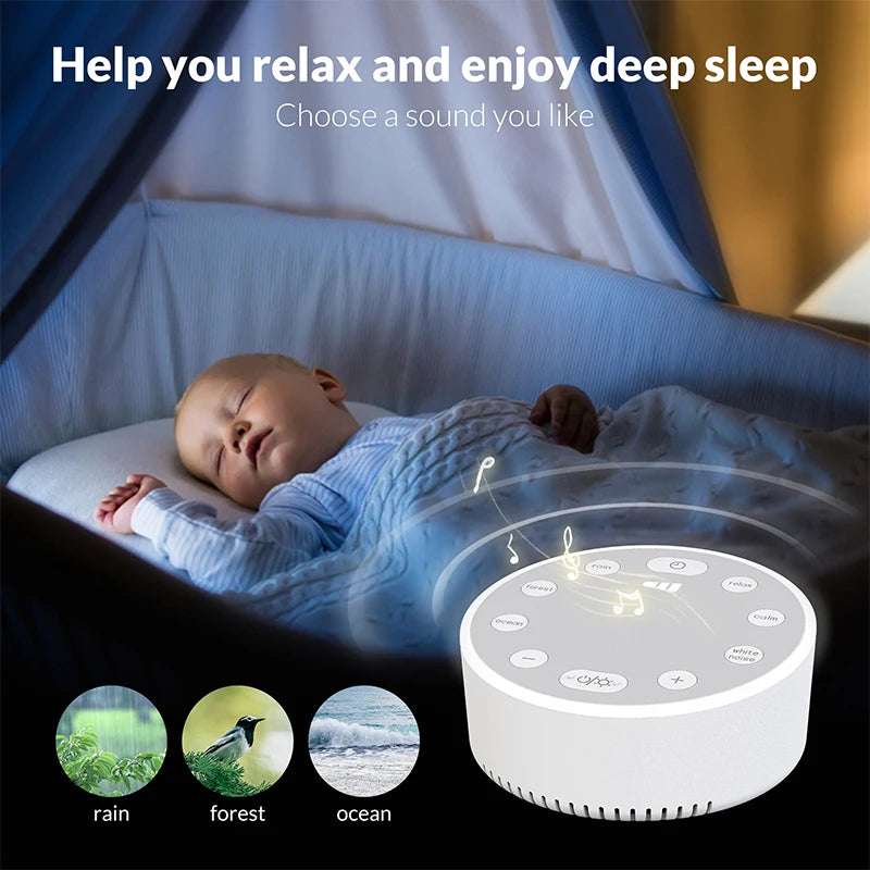 Intelligent White Noise Speaker – Sleep Aid with Ambient Light & Sound Control