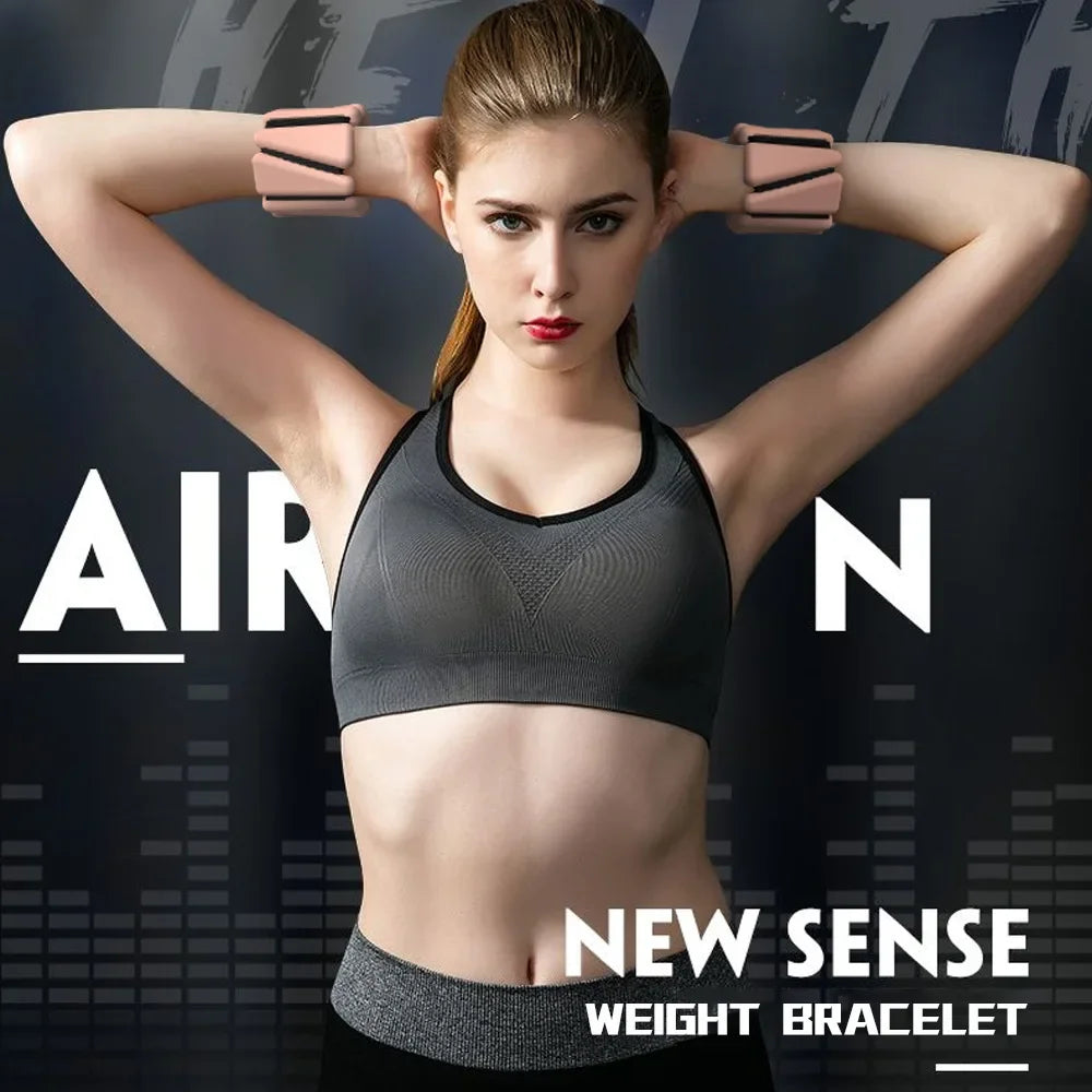 1/2 lb Adjustable Silicone Wrist & Ankle Weights – Fitness & Yoga Bands