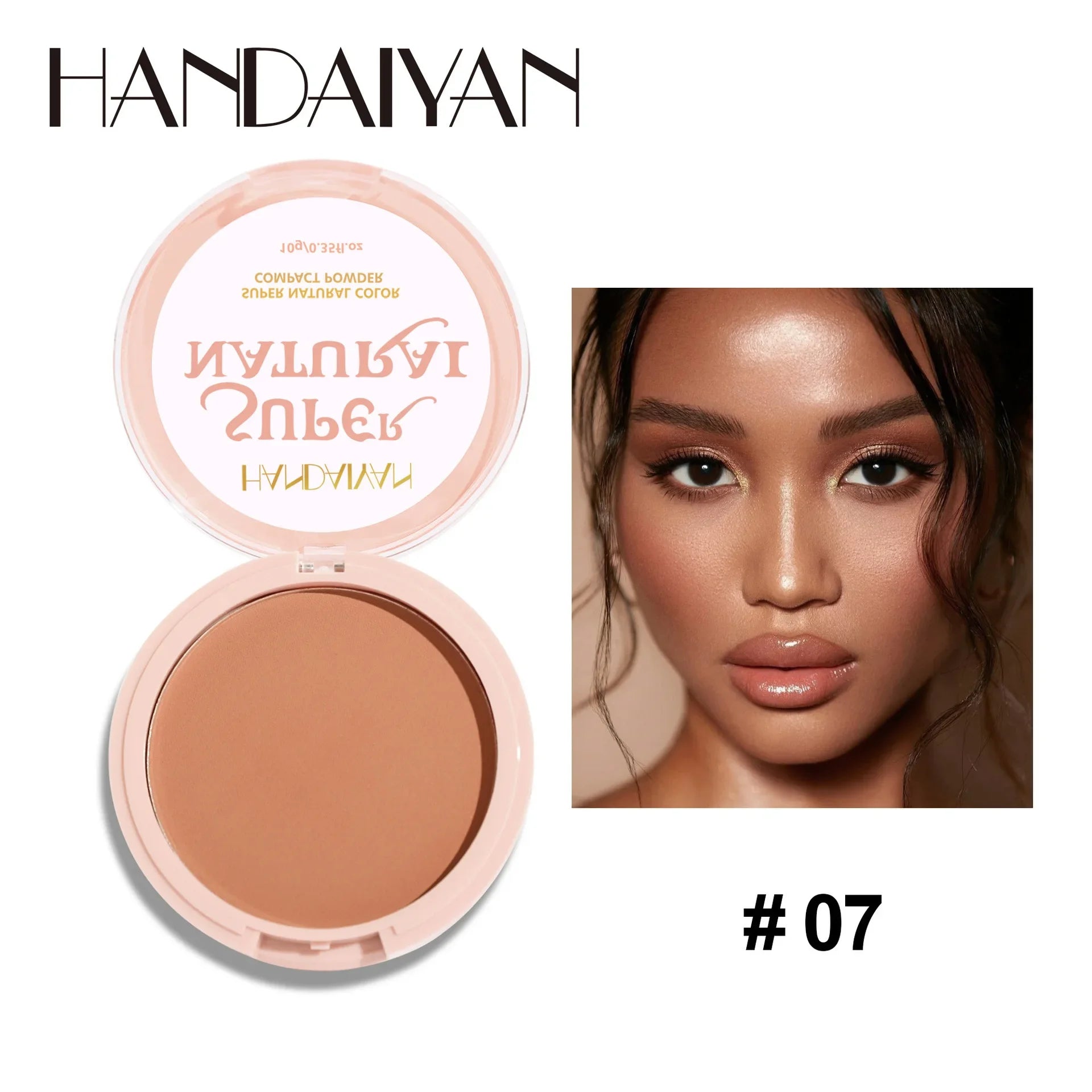 8 Color Matte Face Pressed Powder – 24 Hours Oil Control, Natural Setting Powder Foundation: