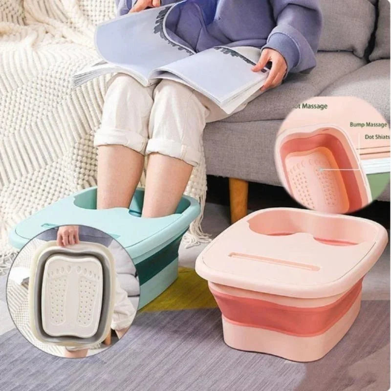Foldable Foot Spa Bucket – Soaking Basin for Home Pedicure & Sauna