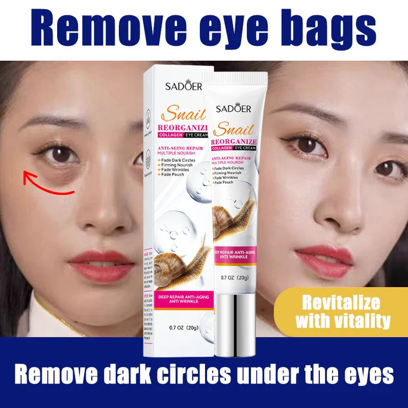 Snail Collagen Eye Cream – Anti-Aging, Dark Circles & Puffiness Care