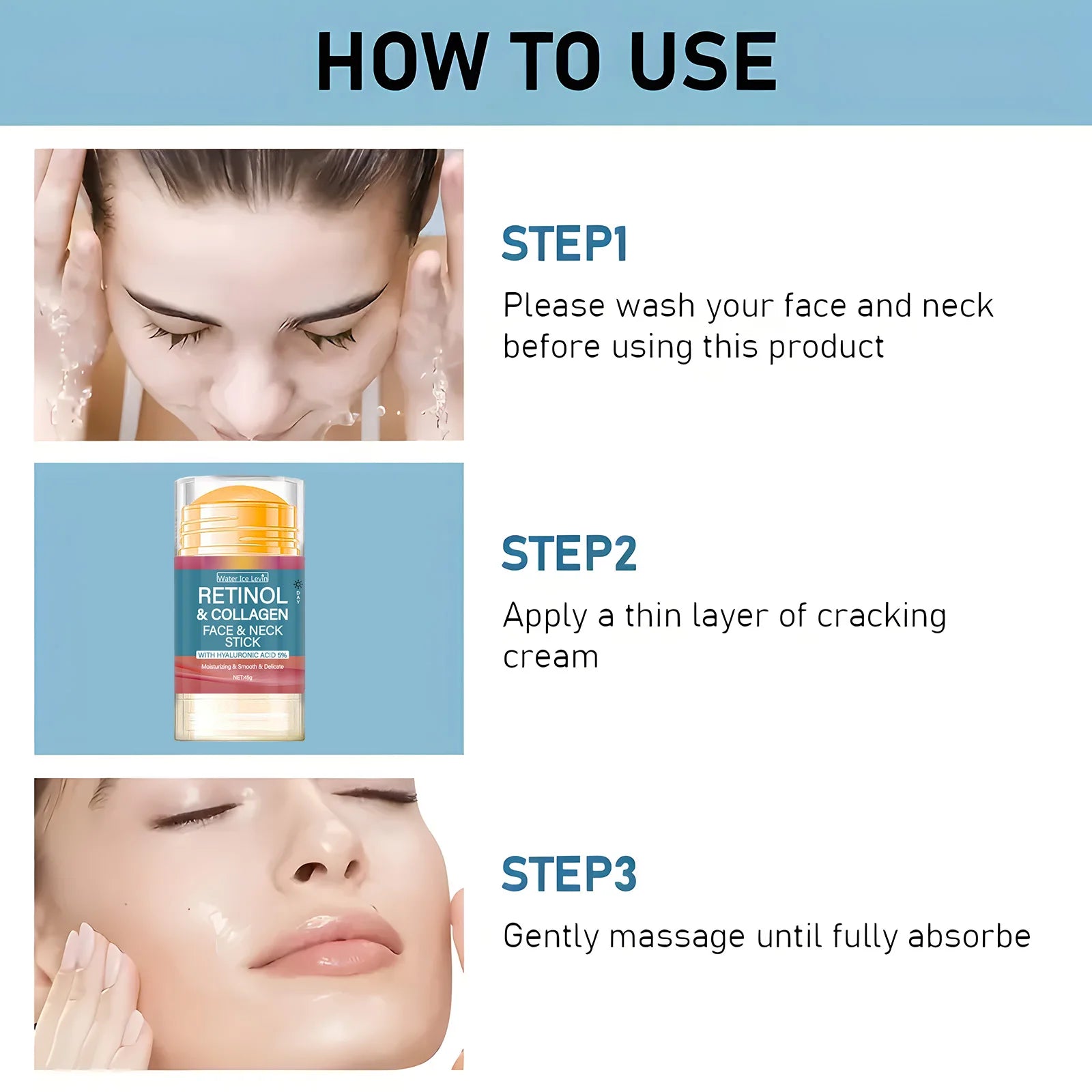 Retinol Firming Cream Stick – Anti-Wrinkle, Collagen Boost & Skin Brightening
