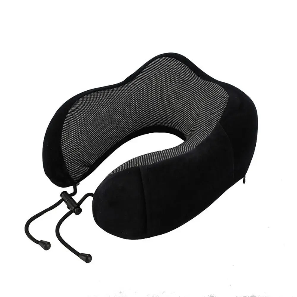 U-Shaped Memory Foam Travel Pillow – Neck Support Cushion for Travel Essentials
