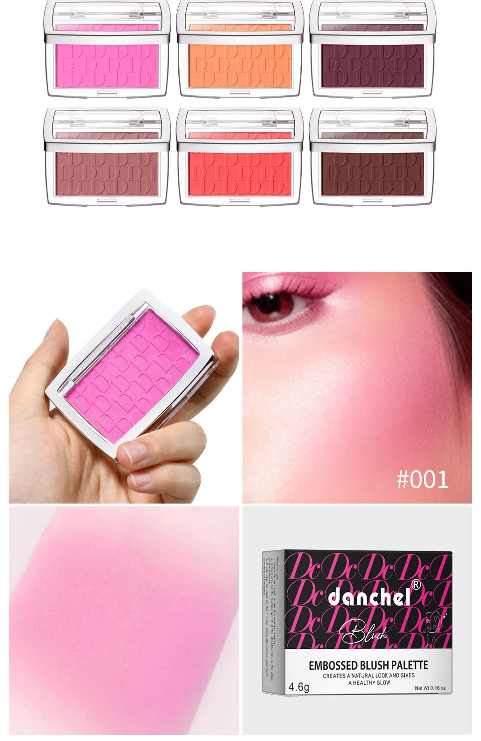 Matte Face Blush Powder – Natural Cheek Tint & Contour