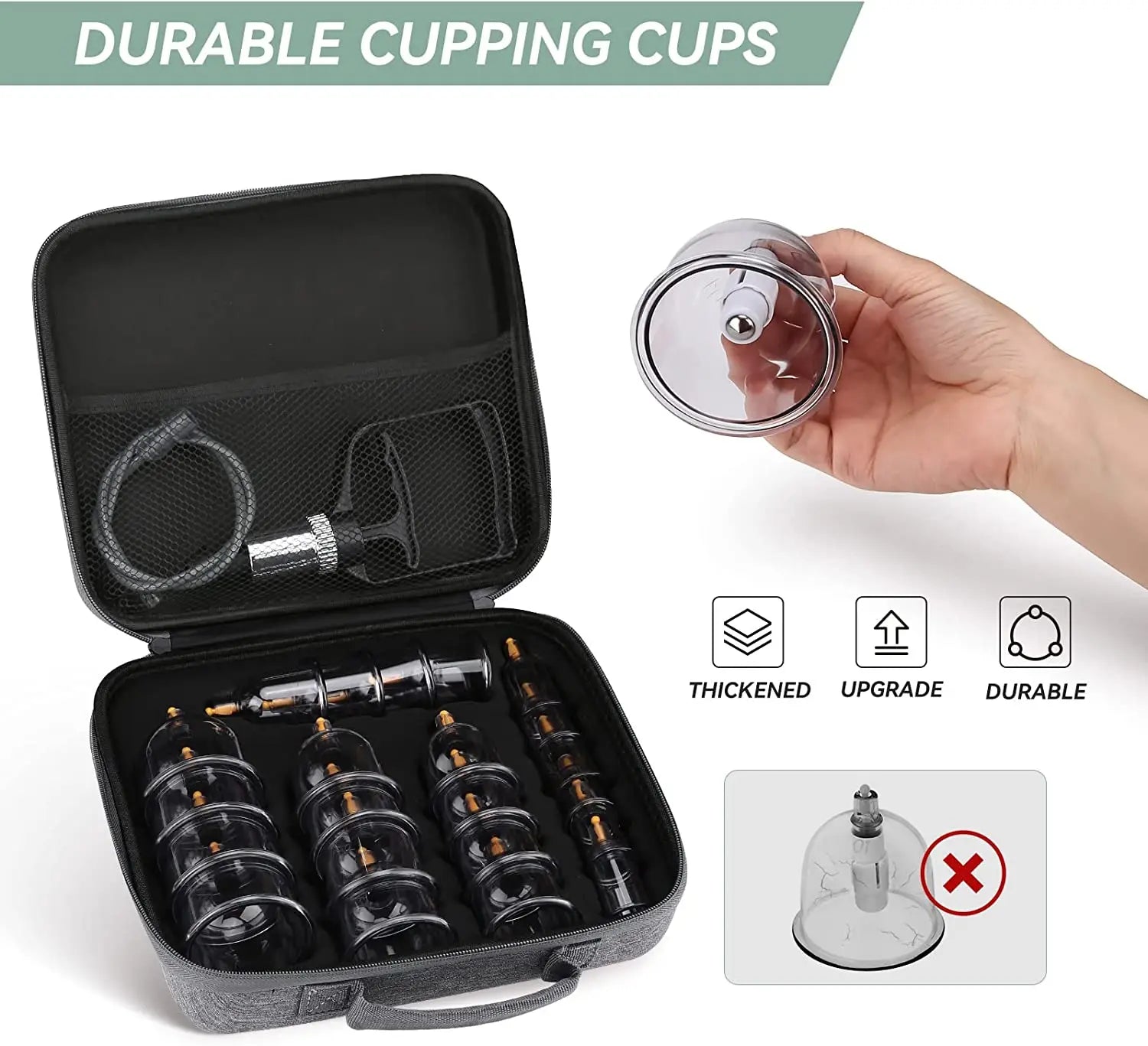 Cupping Therapy Set – Vacuum Suction Cups for Body Massage & Cellulite Relief