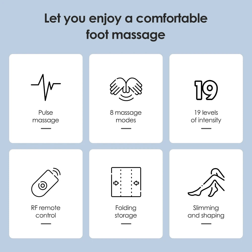 TENS Foot Massager Pad – EMS Pulse & Detox Therapy for Legs & Feet