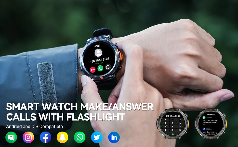 Smart Watch – Bluetooth Call & Health Monitor for iOS/Android