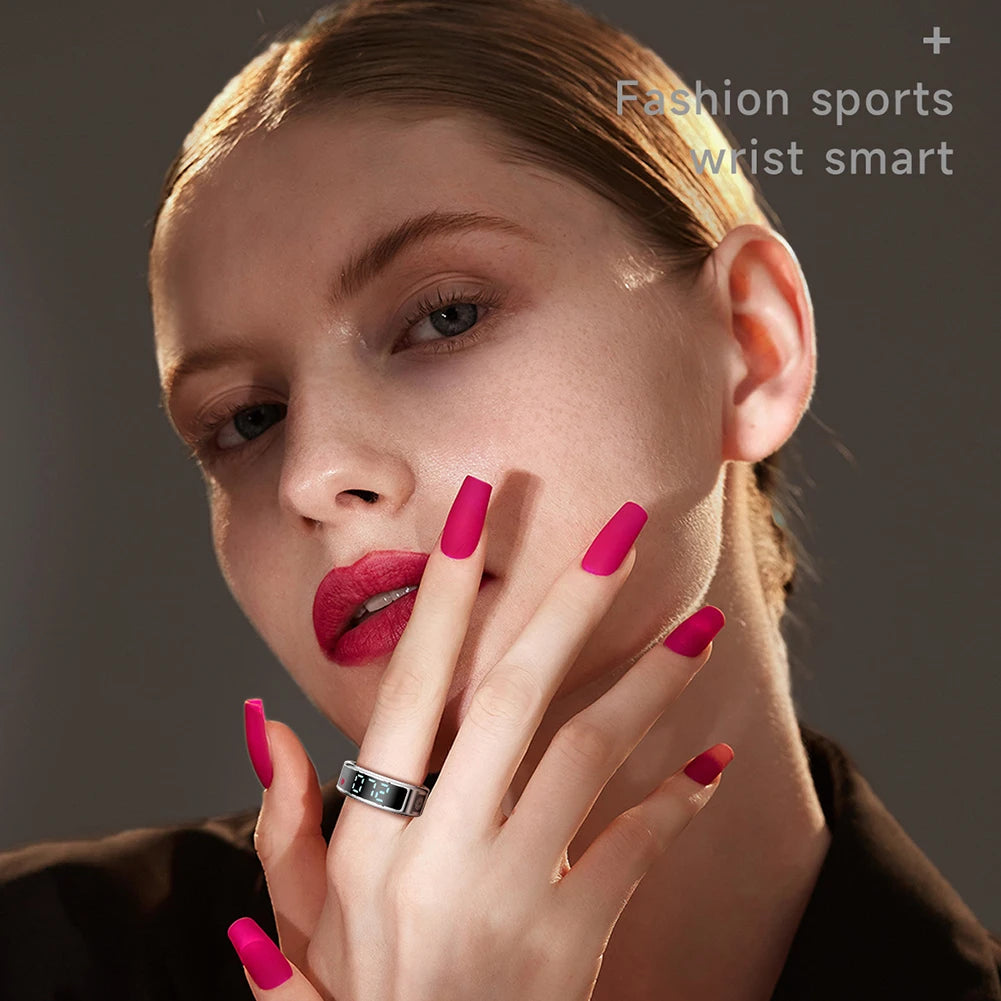 LAXASFIT SR08 Smart Ring – Heart Rate, Sleep Monitor & Motion Tracker (IP68)