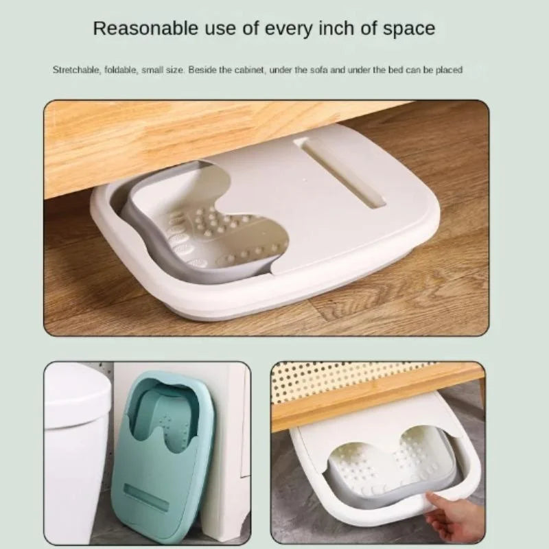 Foldable Foot Spa Bucket – Soaking Basin for Home Pedicure & Sauna