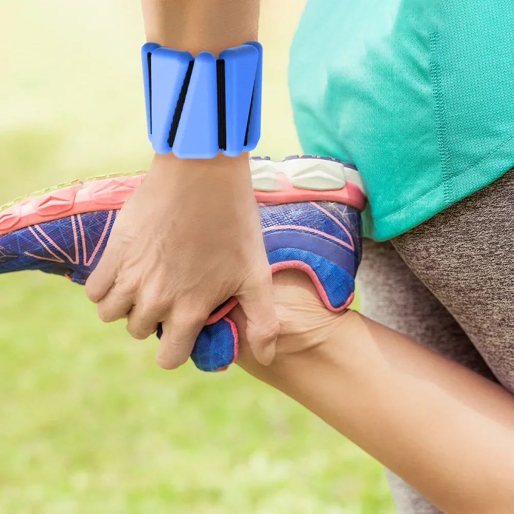 1/2 lb Adjustable Silicone Wrist & Ankle Weights – Fitness & Yoga Bands