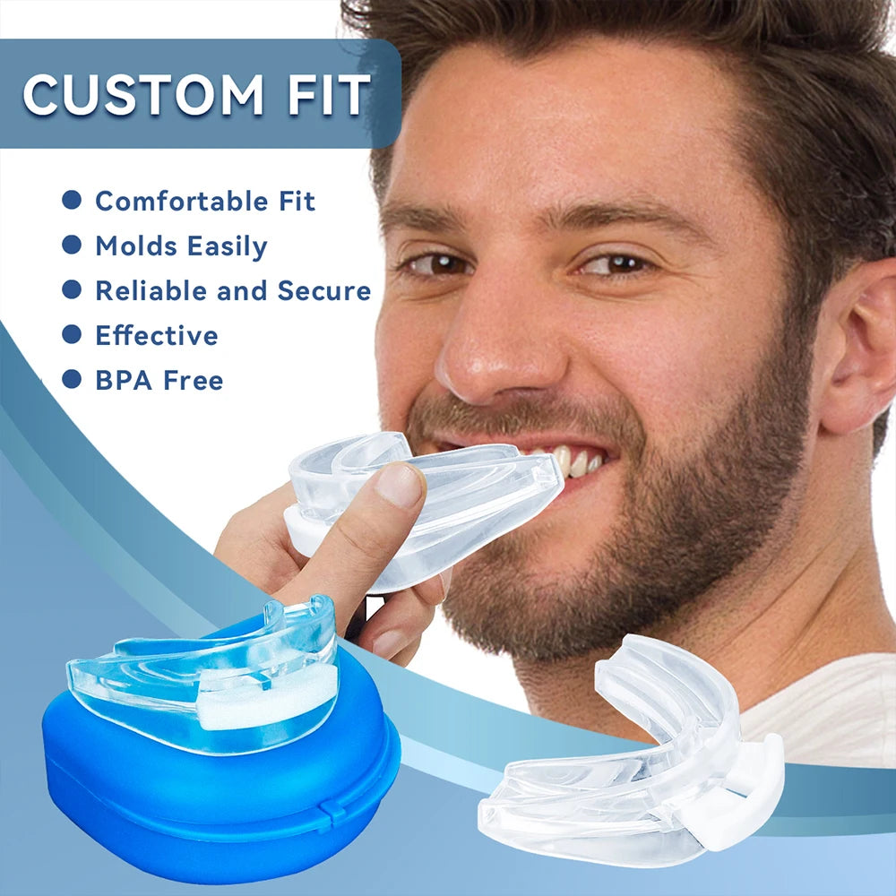 Adjustable Anti Snoring Mouth Guard Braces Sleeping Anti-Snoring Devices Bruxism Improve Sleep Snore Mouthpiece