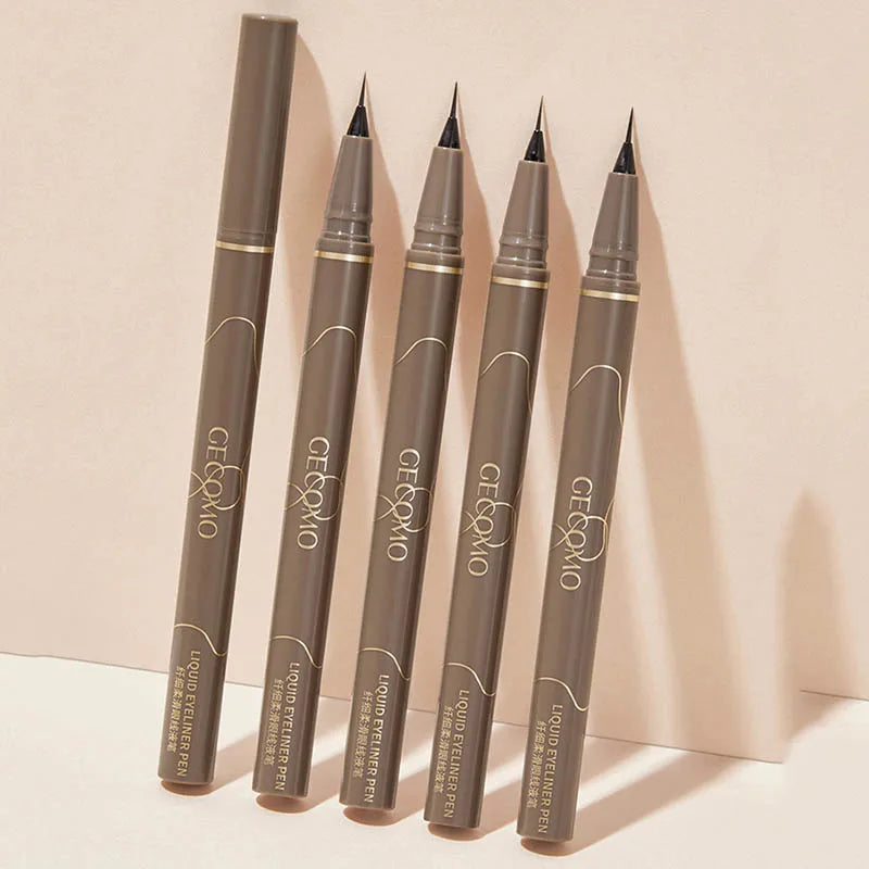 Ultra-Thin Eyeliner Pen – Black/Brown Waterproof Liner for Lower Lash & Silkworm Eyes