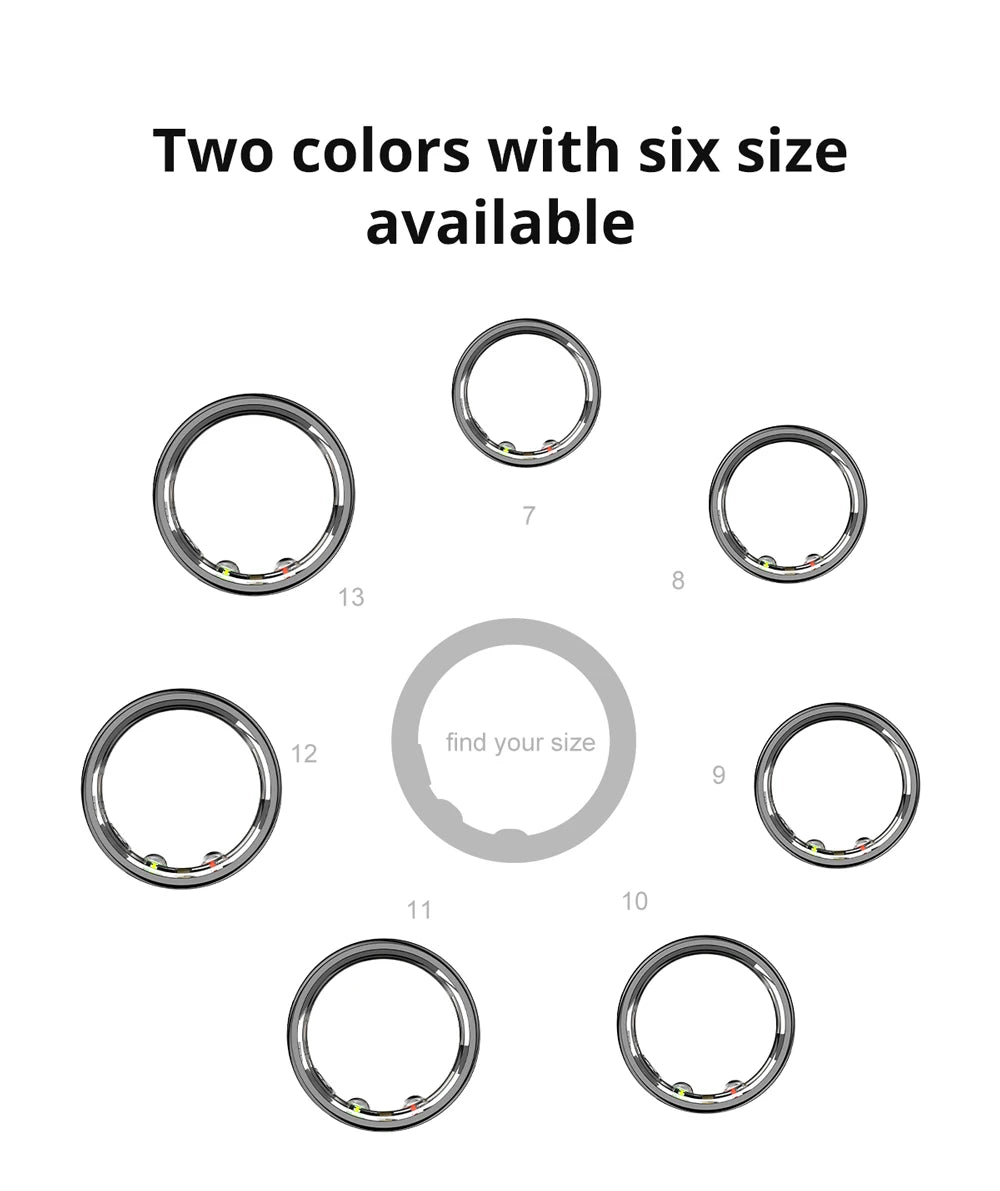 COLMI R10 Smart Ring – Health, Sleep Monitor & 5ATM Waterproof with Charging Case