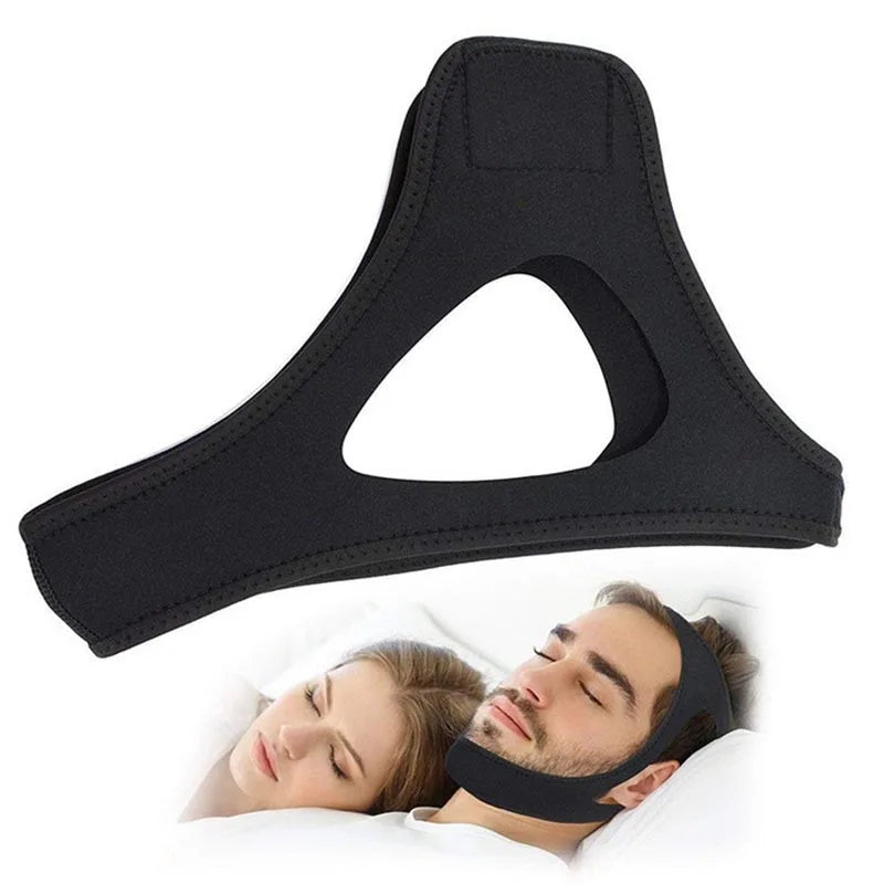 Anti-Snoring Chin Strap – Triangular Sleep Aid Mouth Guard for Men & Women