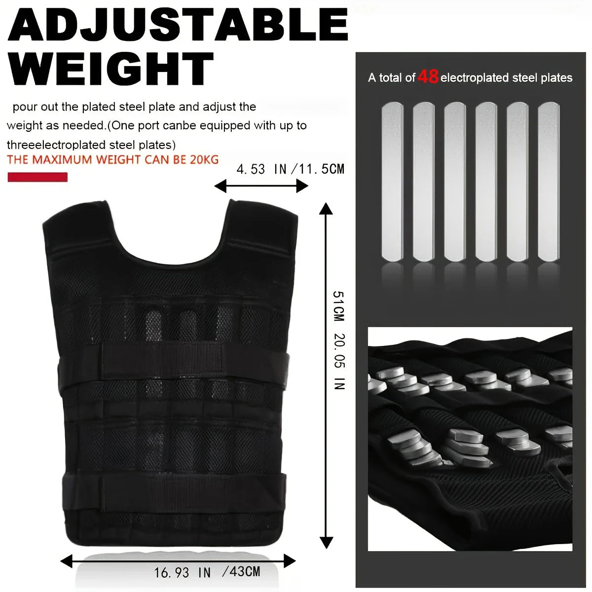 Adjustable Weight Vest & Weights Set – Ankle, Wrist & Strength Training Gear
