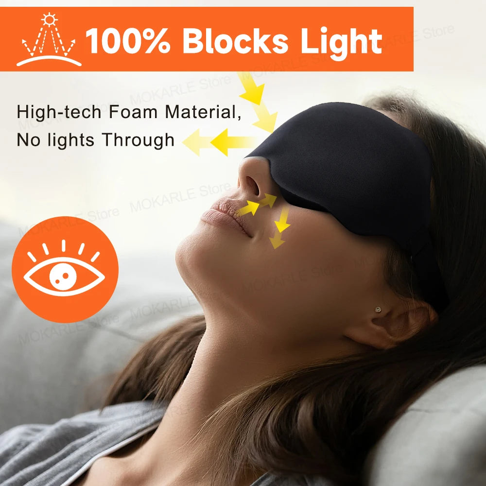 3D Sleep Mask – Soft, Light-Blocking Eye Mask for Travel & Night Use