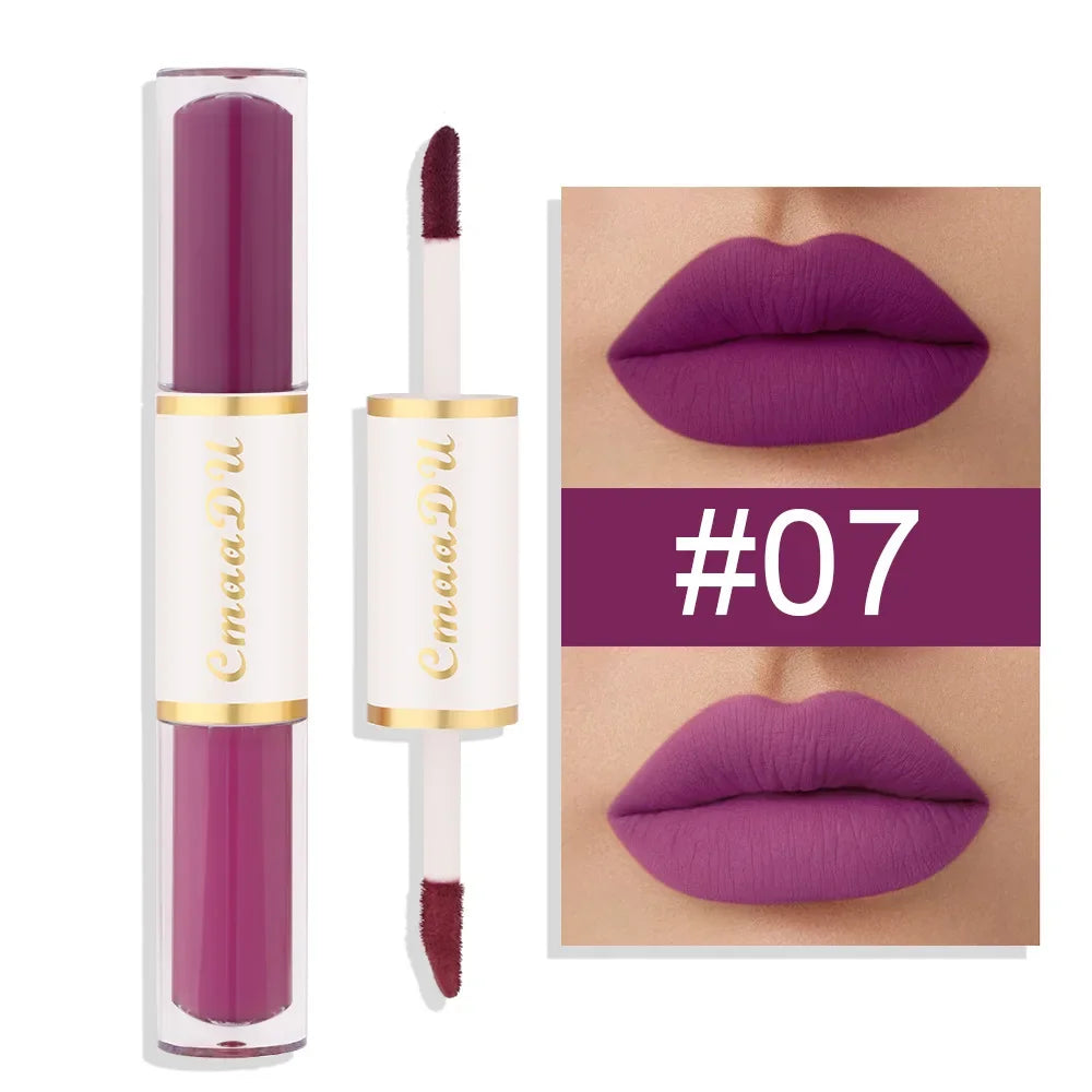 5-in-1 Matte Lipstick Set – Velvet Lip Tint & Gloss Combo
