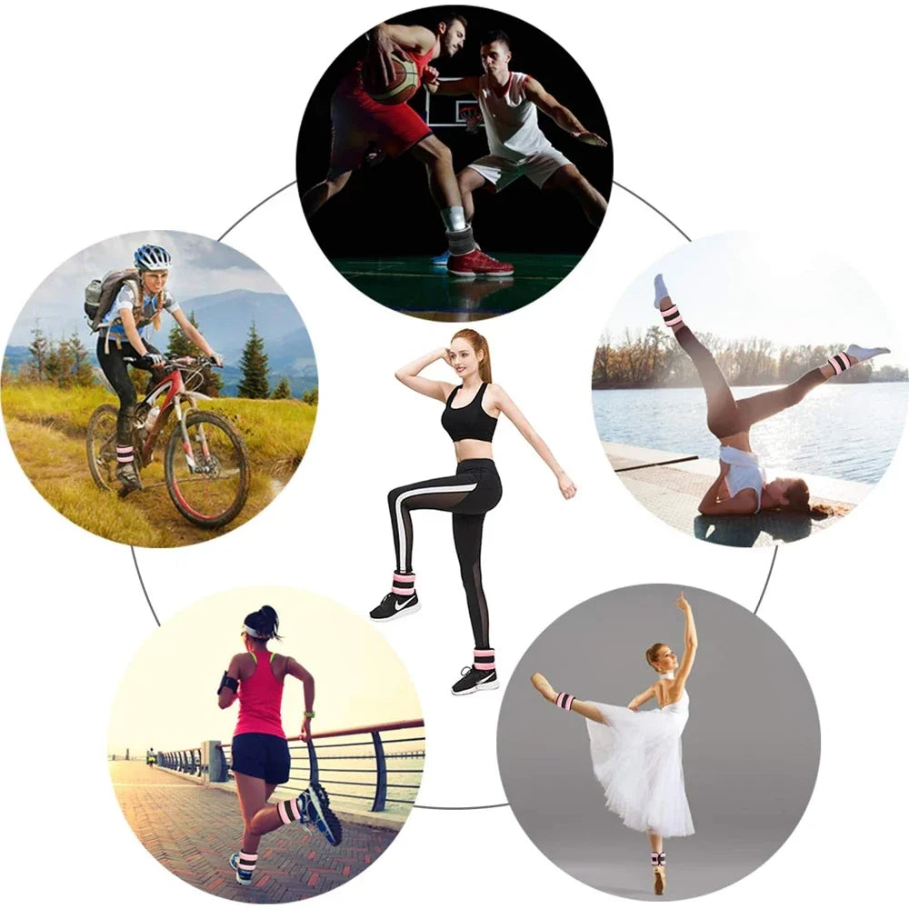 Adjustable Ankle & Wrist Weights (0.5kg/1kg) – Neoprene Straps for Training & Cardio