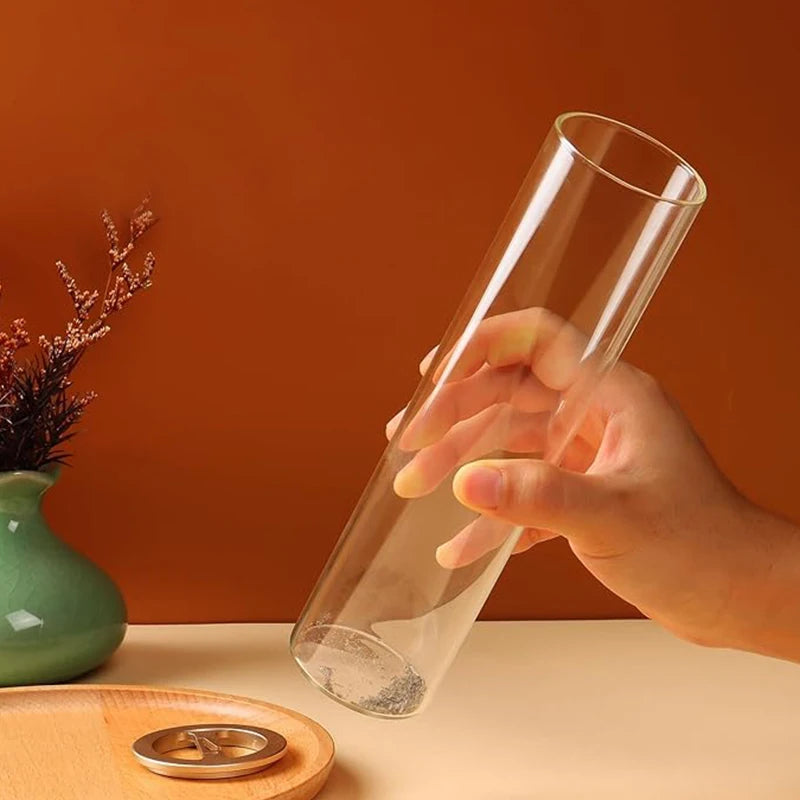 Modern Glass Incense Burner with Removable Ash Catcher