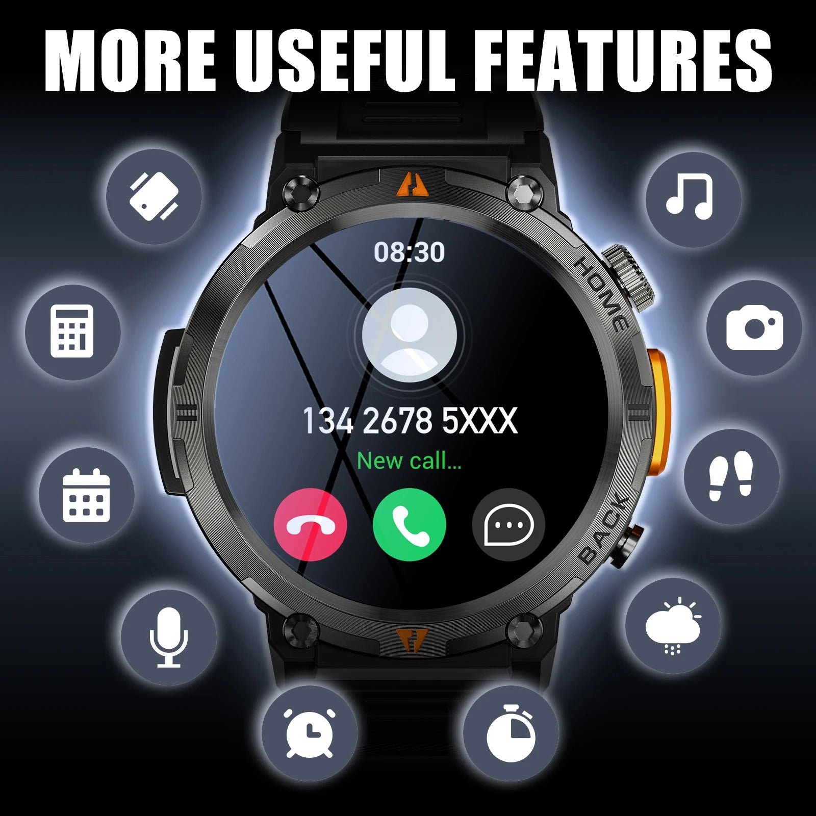 Smart Watch – Bluetooth Call & Health Monitor for iOS/Android