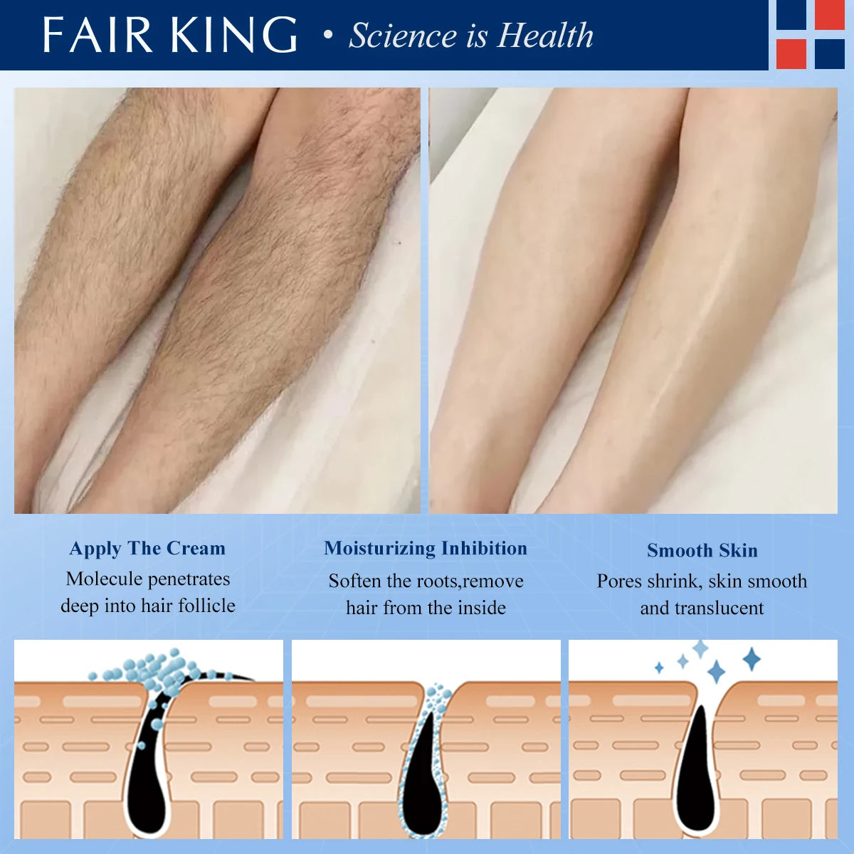 KING Herbal Hair RemFAIRoval Cream – 40g