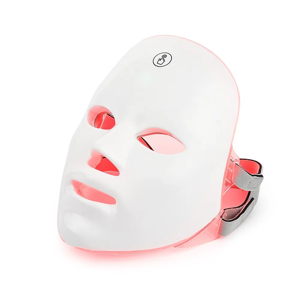 Rechargeable 7-Color LED Facial Mask – Skin Rejuvenation & Acne Treatment