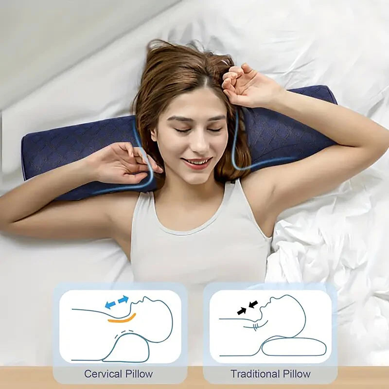 Cervical Neck Pillow – Comfort Head Support & Relaxing Massager